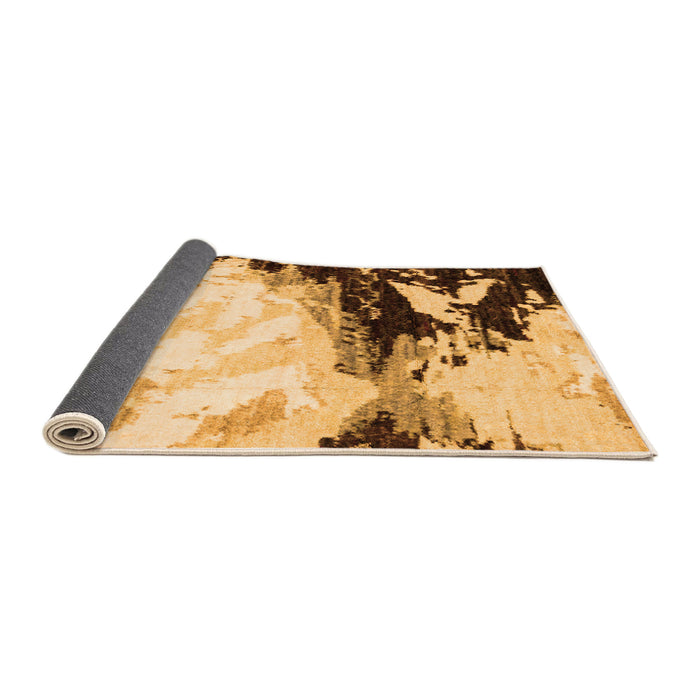 Sideview of Abstract Orange Modern Rug, abs2552org