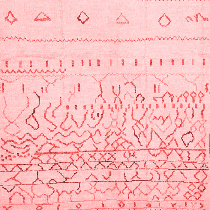 Machine Washable Abstract Red Modern Rug, wshabs2553red