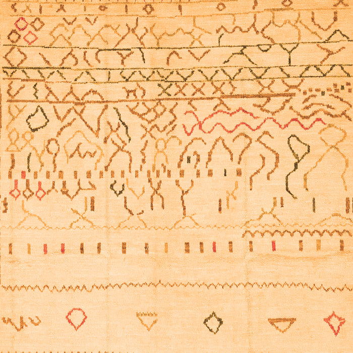 Abstract Orange Modern Rug, abs2553org