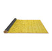 Sideview of Abstract Yellow Modern Rug, abs2553yw