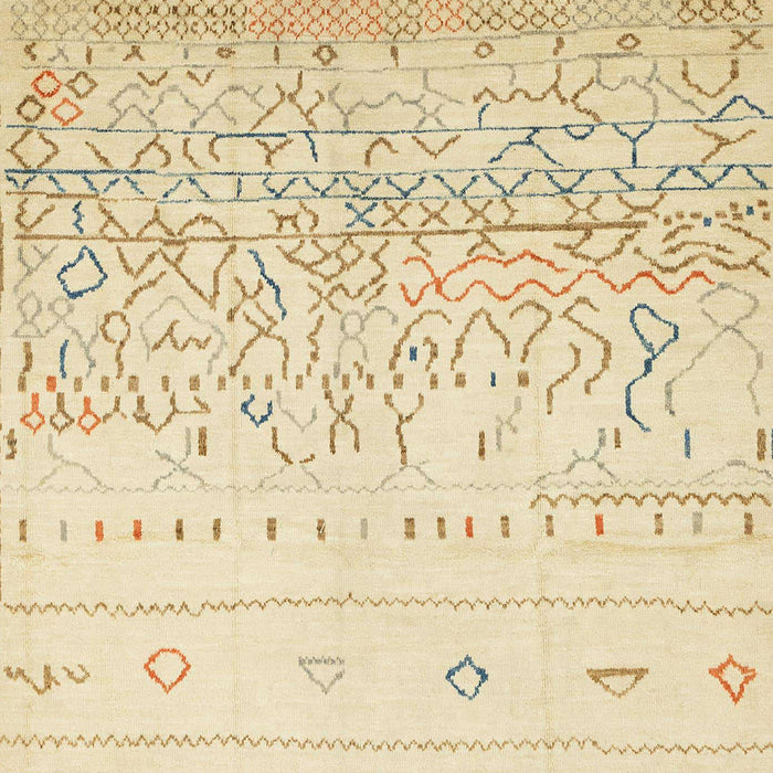 Machine Washable Abstract Khaki Gold Rug, wshabs2553