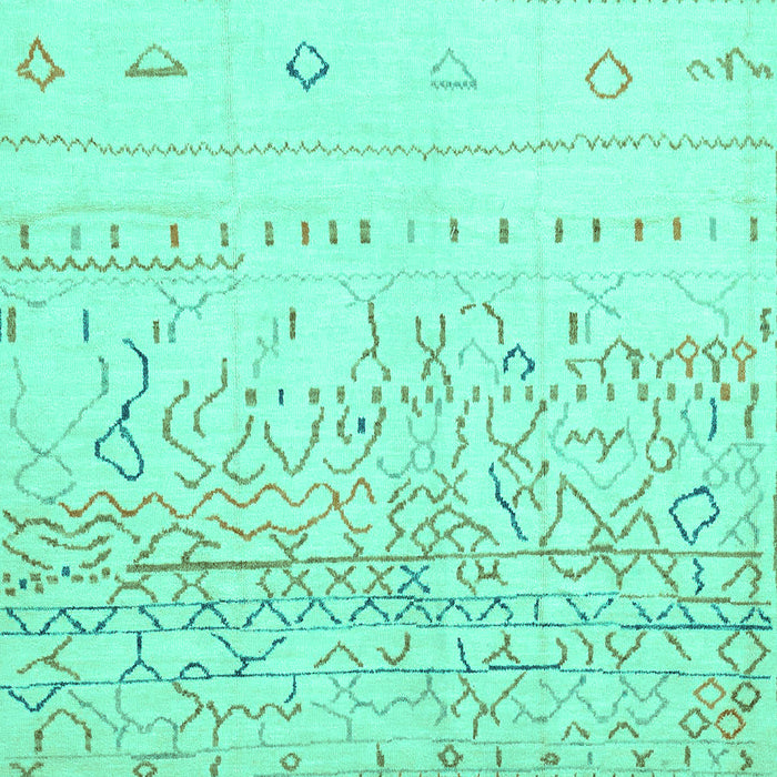 Abstract Turquoise Modern Rug, abs2553turq