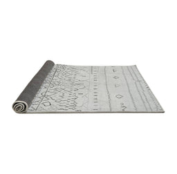 Sideview of Abstract Gray Modern Rug, abs2553gry