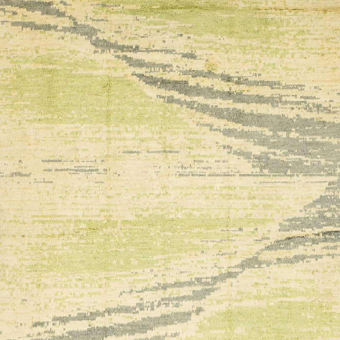 Machine Washable Abstract Gold Rug, wshabs2554