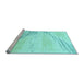 Sideview of Machine Washable Abstract Light Blue Modern Rug, wshabs2554lblu