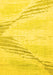 Machine Washable Abstract Yellow Modern Rug, wshabs2554yw