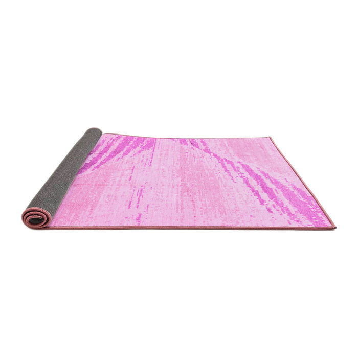 Sideview of Abstract Pink Modern Rug, abs2554pnk
