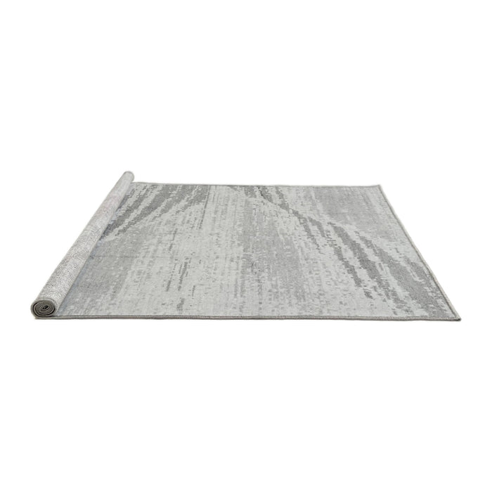 Sideview of Machine Washable Abstract Gray Modern Rug, wshabs2554gry