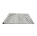 Sideview of Machine Washable Abstract Gray Modern Rug, wshabs2554gry