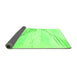 Sideview of Abstract Green Modern Rug, abs2554grn