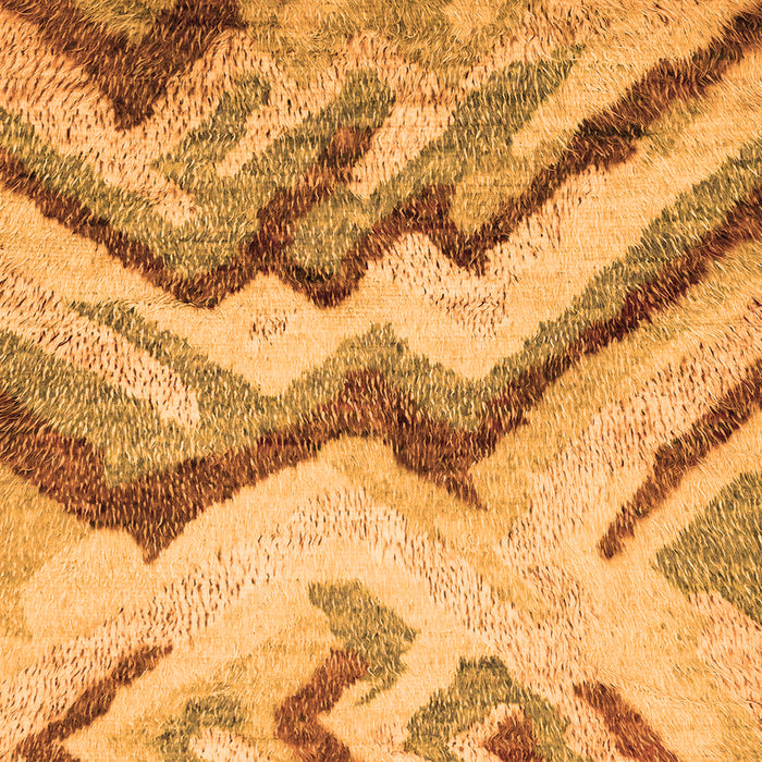 Square Abstract Orange Modern Rug, abs2555org