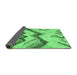 Sideview of Abstract Emerald Green Modern Rug, abs2555emgrn