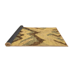 Sideview of Abstract Brown Modern Rug, abs2555brn