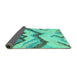 Sideview of Abstract Turquoise Modern Rug, abs2555turq