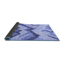 Sideview of Abstract Blue Modern Rug, abs2555blu