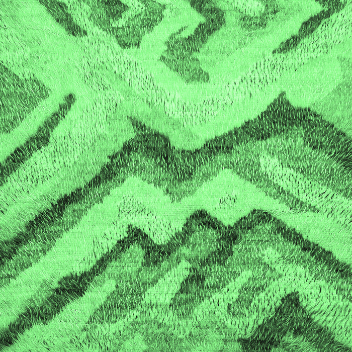 Square Abstract Emerald Green Modern Rug, abs2555emgrn