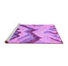 Sideview of Machine Washable Abstract Purple Modern Area Rugs, wshabs2555pur