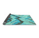 Sideview of Abstract Light Blue Modern Rug, abs2555lblu