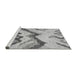 Sideview of Machine Washable Abstract Gray Modern Rug, wshabs2555gry