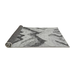 Sideview of Abstract Gray Modern Rug, abs2555gry