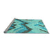 Sideview of Machine Washable Abstract Light Blue Modern Rug, wshabs2555lblu