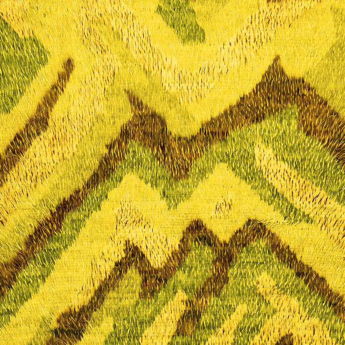 Machine Washable Abstract Yellow Modern Rug, wshabs2555yw