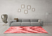 Modern Red Washable Rugs