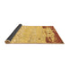 Sideview of Abstract Brown Modern Rug, abs2556brn