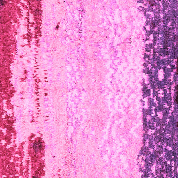 Square Machine Washable Abstract Pink Modern Rug, wshabs2556pnk