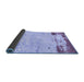 Sideview of Abstract Blue Modern Rug, abs2556blu