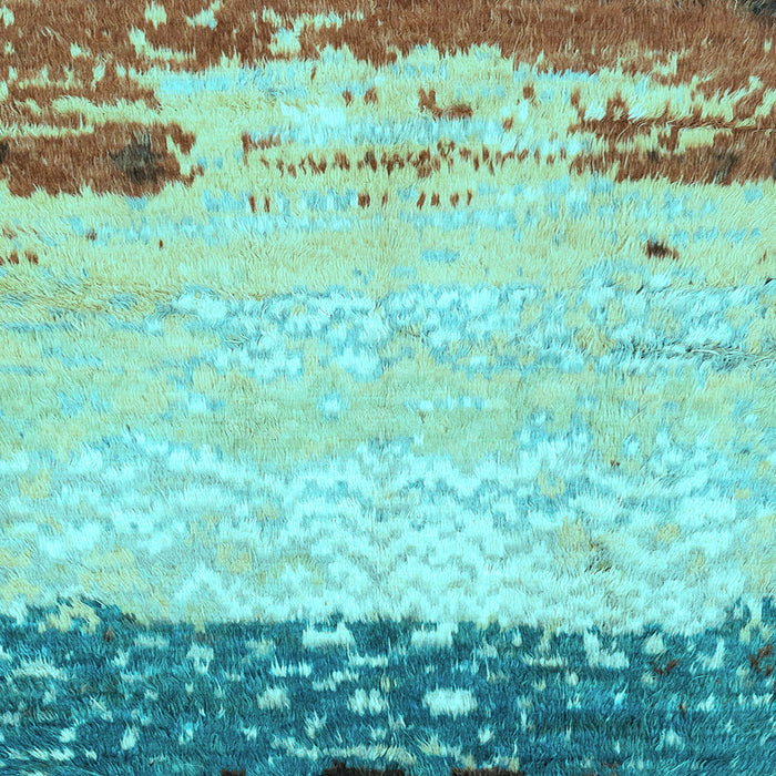 Square Machine Washable Abstract Light Blue Modern Rug, wshabs2556lblu