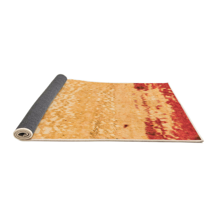Sideview of Abstract Orange Modern Rug, abs2556org