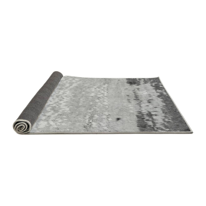 Sideview of Abstract Gray Modern Rug, abs2556gry
