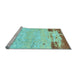 Sideview of Machine Washable Abstract Light Blue Modern Rug, wshabs2556lblu