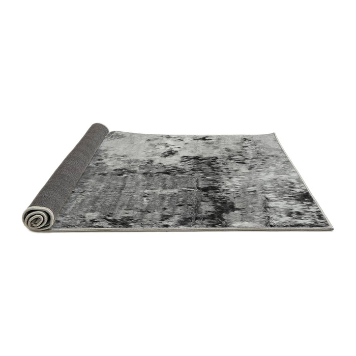 Sideview of Abstract Gray Modern Rug, abs2557gry