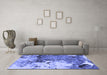 Machine Washable Abstract Blue Modern Rug in a Living Room, wshabs2557blu