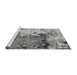 Sideview of Machine Washable Abstract Gray Modern Rug, wshabs2557gry