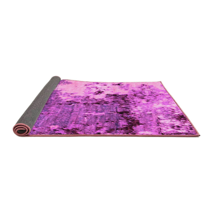 Sideview of Abstract Pink Modern Rug, abs2557pnk