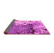 Sideview of Abstract Pink Modern Rug, abs2557pnk