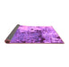 Sideview of Abstract Purple Modern Rug, abs2557pur