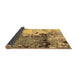 Sideview of Abstract Brown Modern Rug, abs2557brn