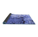 Sideview of Abstract Blue Modern Rug, abs2557blu