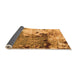 Sideview of Abstract Orange Modern Rug, abs2557org