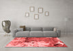 Modern Red Washable Rugs