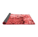 Abstract Red Modern Area Rugs