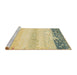 Sideview of Machine Washable Abstract Mustard Yellow Rug, wshabs2558