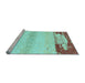 Sideview of Machine Washable Abstract Light Blue Modern Rug, wshabs2558lblu