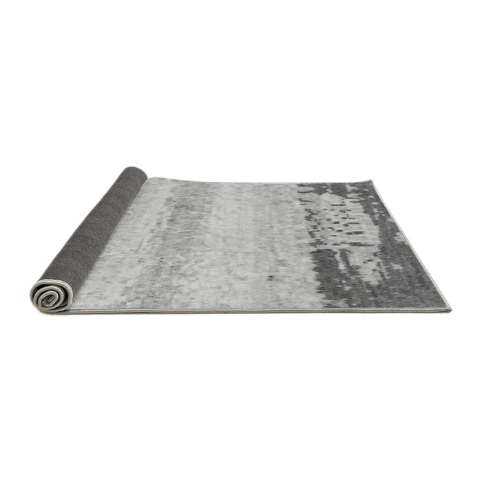 Sideview of Abstract Gray Modern Rug, abs2558gry