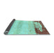 Sideview of Abstract Light Blue Modern Rug, abs2558lblu