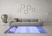 Machine Washable Abstract Blue Modern Rug in a Living Room, wshabs2558blu